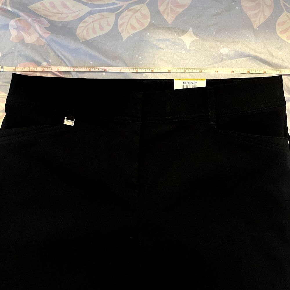 JM Collection Pull‑On Pants Women’s 14P Black Slim Leg Stretch Comfort NWT - Picture 5 of 14